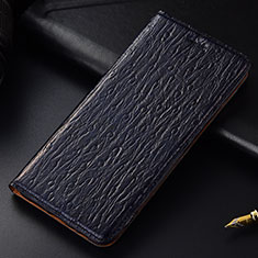 Coque Portefeuille Livre Cuir Etui Clapet H18P pour Samsung Galaxy Note 10 5G Bleu