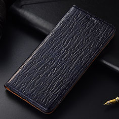 Coque Portefeuille Livre Cuir Etui Clapet H18P pour Samsung Galaxy Note 10 Plus 5G Bleu