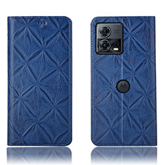 Coque Portefeuille Livre Cuir Etui Clapet H19P pour Motorola Moto S30 Pro 5G Bleu