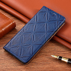 Coque Portefeuille Livre Cuir Etui Clapet H19P pour Samsung Galaxy XCover 5 SM-G525F Bleu
