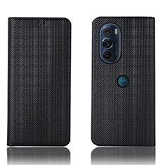 Coque Portefeuille Livre Cuir Etui Clapet H20P pour Motorola Moto Edge Plus (2022) 5G Noir