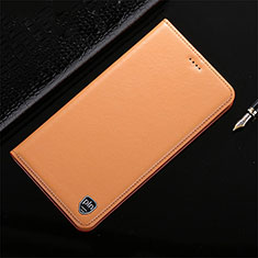 Coque Portefeuille Livre Cuir Etui Clapet H21P pour Apple iPhone 12 Mini Orange