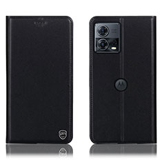 Coque Portefeuille Livre Cuir Etui Clapet H21P pour Motorola Moto Edge 30 Fusion 5G Noir
