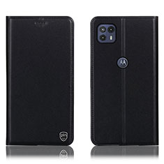 Coque Portefeuille Livre Cuir Etui Clapet H21P pour Motorola Moto G50 5G Noir