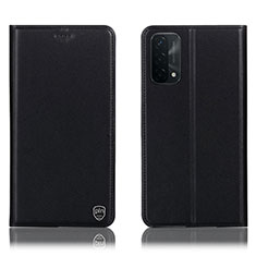 Coque Portefeuille Livre Cuir Etui Clapet H21P pour OnePlus Nord N200 5G Noir