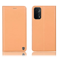 Coque Portefeuille Livre Cuir Etui Clapet H21P pour OnePlus Nord N200 5G Orange