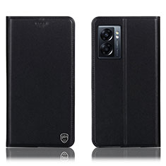 Coque Portefeuille Livre Cuir Etui Clapet H21P pour OnePlus Nord N300 5G Noir