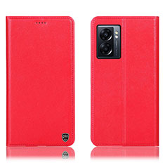 Coque Portefeuille Livre Cuir Etui Clapet H21P pour OnePlus Nord N300 5G Rouge