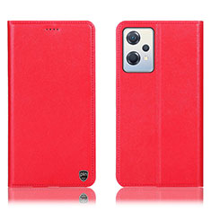 Coque Portefeuille Livre Cuir Etui Clapet H21P pour Oppo K10X 5G Rouge
