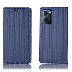 Coque Portefeuille Livre Cuir Etui Clapet H23P pour OnePlus Nord CE 2 5G Bleu