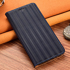 Coque Portefeuille Livre Cuir Etui Clapet H23P pour Samsung Galaxy XCover 5 SM-G525F Bleu