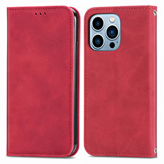 Coque Portefeuille Livre Cuir Etui Clapet H30 pour Apple iPhone 13 Pro Rouge