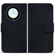 Coque Portefeuille Livre Cuir Etui Clapet HF1 pour Huawei Mate 60 Noir