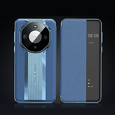Coque Portefeuille Livre Cuir Etui Clapet JB2 pour Huawei Mate 60 Bleu