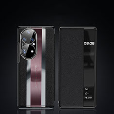 Coque Portefeuille Livre Cuir Etui Clapet JB2 pour Huawei P50 Pro Noir