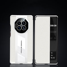 Coque Portefeuille Livre Cuir Etui Clapet JB3 pour Huawei Mate 50 Blanc