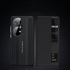 Coque Portefeuille Livre Cuir Etui Clapet JB3 pour Huawei P50 Pro Noir