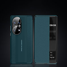 Coque Portefeuille Livre Cuir Etui Clapet JB3 pour Huawei P50 Pro Vert