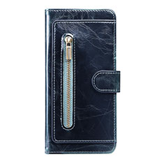Coque Portefeuille Livre Cuir Etui Clapet JDK pour Samsung Galaxy S20 Ultra Bleu