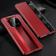 Coque Portefeuille Livre Cuir Etui Clapet K01 pour Huawei Mate 40 Rouge