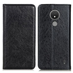 Coque Portefeuille Livre Cuir Etui Clapet K01Z pour Nokia C21 Noir