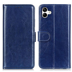 Coque Portefeuille Livre Cuir Etui Clapet K01Z pour Samsung Galaxy A04E Bleu