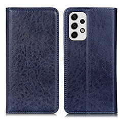 Coque Portefeuille Livre Cuir Etui Clapet K01Z pour Samsung Galaxy A23 4G Bleu