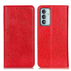 Coque Portefeuille Livre Cuir Etui Clapet K01Z pour Samsung Galaxy F13 4G Rouge