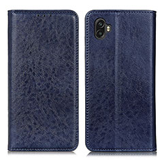 Coque Portefeuille Livre Cuir Etui Clapet K01Z pour Samsung Galaxy XCover 6 Pro 5G Bleu