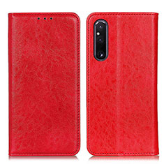 Coque Portefeuille Livre Cuir Etui Clapet K01Z pour Sony Xperia 1 V Rouge
