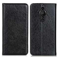 Coque Portefeuille Livre Cuir Etui Clapet K01Z pour Sony Xperia PRO-I Noir