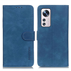 Coque Portefeuille Livre Cuir Etui Clapet K01Z pour Xiaomi Mi 12 5G Bleu