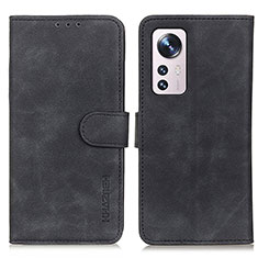 Coque Portefeuille Livre Cuir Etui Clapet K01Z pour Xiaomi Mi 12 5G Noir