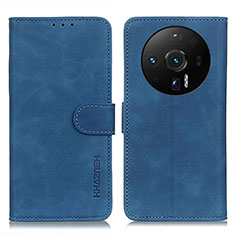 Coque Portefeuille Livre Cuir Etui Clapet K01Z pour Xiaomi Mi 12 Ultra 5G Bleu