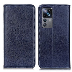 Coque Portefeuille Livre Cuir Etui Clapet K01Z pour Xiaomi Mi 12T 5G Bleu