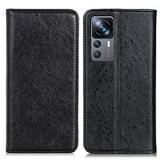 Coque Portefeuille Livre Cuir Etui Clapet K01Z pour Xiaomi Mi 12T 5G Noir