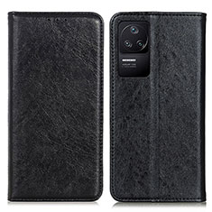 Coque Portefeuille Livre Cuir Etui Clapet K01Z pour Xiaomi Poco F4 5G Noir