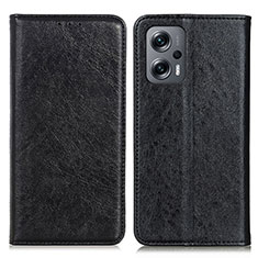 Coque Portefeuille Livre Cuir Etui Clapet K01Z pour Xiaomi Poco X4 GT 5G Noir