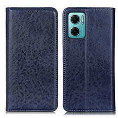 Coque Portefeuille Livre Cuir Etui Clapet K01Z pour Xiaomi Redmi 10 5G Bleu