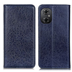 Coque Portefeuille Livre Cuir Etui Clapet K01Z pour Xiaomi Redmi Note 11R 5G Bleu