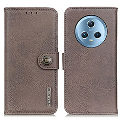 Coque Portefeuille Livre Cuir Etui Clapet K02Z pour Huawei Honor Magic5 5G Gris