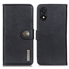 Coque Portefeuille Livre Cuir Etui Clapet K02Z pour Huawei Honor X5 Noir