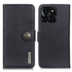Coque Portefeuille Livre Cuir Etui Clapet K02Z pour Huawei Honor X6a Noir