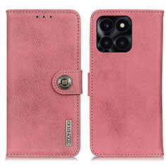 Coque Portefeuille Livre Cuir Etui Clapet K02Z pour Huawei Honor X6a Rose