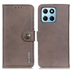 Coque Portefeuille Livre Cuir Etui Clapet K02Z pour Huawei Honor X6S Gris