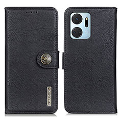 Coque Portefeuille Livre Cuir Etui Clapet K02Z pour Huawei Honor X7a Noir