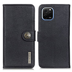 Coque Portefeuille Livre Cuir Etui Clapet K02Z pour Huawei Nova Y61 Noir