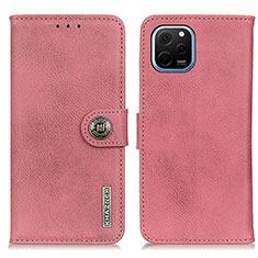 Coque Portefeuille Livre Cuir Etui Clapet K02Z pour Huawei Nova Y61 Rose