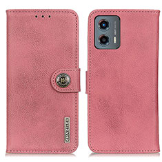 Coque Portefeuille Livre Cuir Etui Clapet K02Z pour Motorola Moto G 5G (2023) Rose