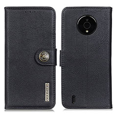 Coque Portefeuille Livre Cuir Etui Clapet K02Z pour Nokia C200 Noir